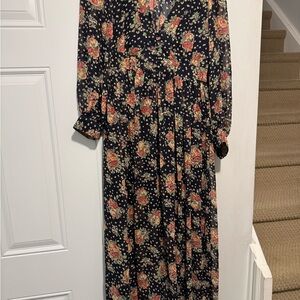 Floral Long Sleeve Maxi Dress